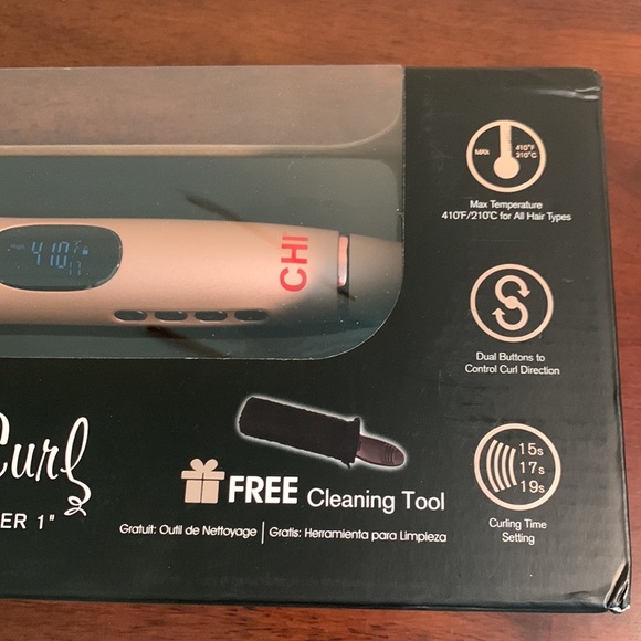 CHI BRAND NEW IN SEALED BOX SPECIAL EDITION ROSE SPIN N CURL CURLING IRON - Picture 2 of 9